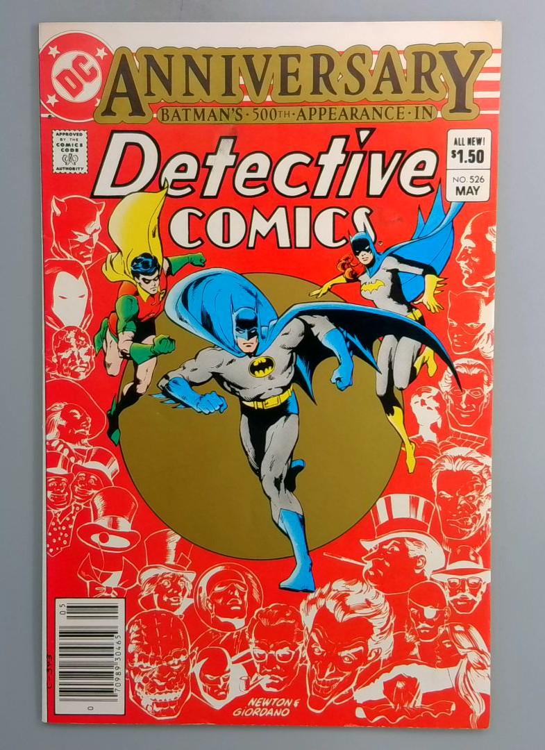 Detective Comics #526 500th Issue Anniversary, Newsstand DC Comics 1983