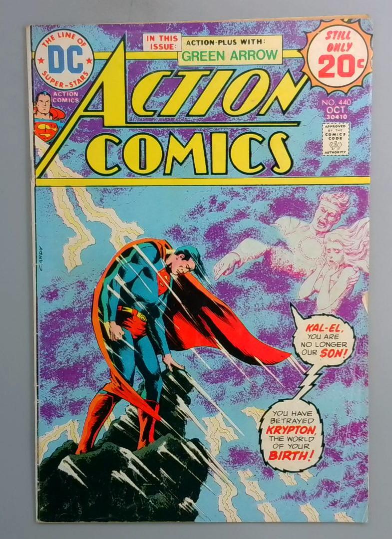 Action Comics #440 Mike Grell's First Work Green Arrow! DC 1974