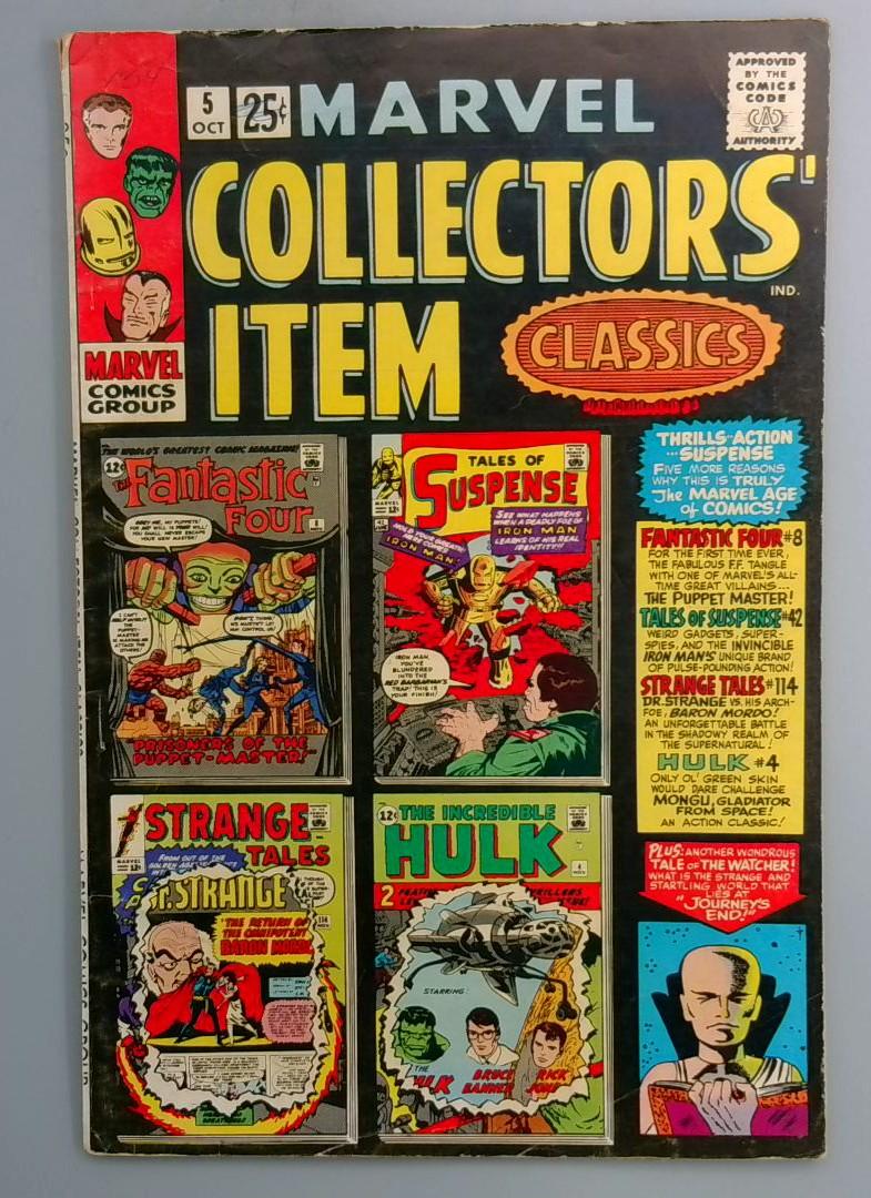 Marvel Collectors Item Classics #5 VG+ Marvel 1966
