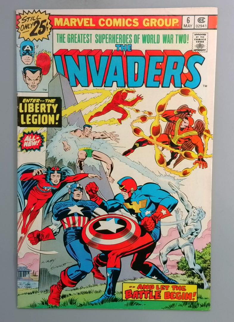 Invaders #6 Liberty Legion Appearance Marvel 1976
