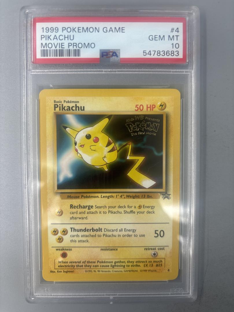 Pikachu - Movie Promo - #4 - Gem Mint 10 - 1999