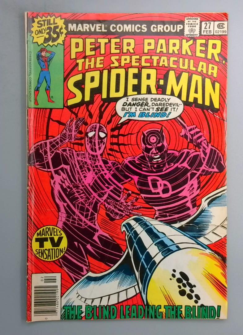 Spectacular Spider-Man #27 First Frank Miller Daredevil Art! Marvel 1979