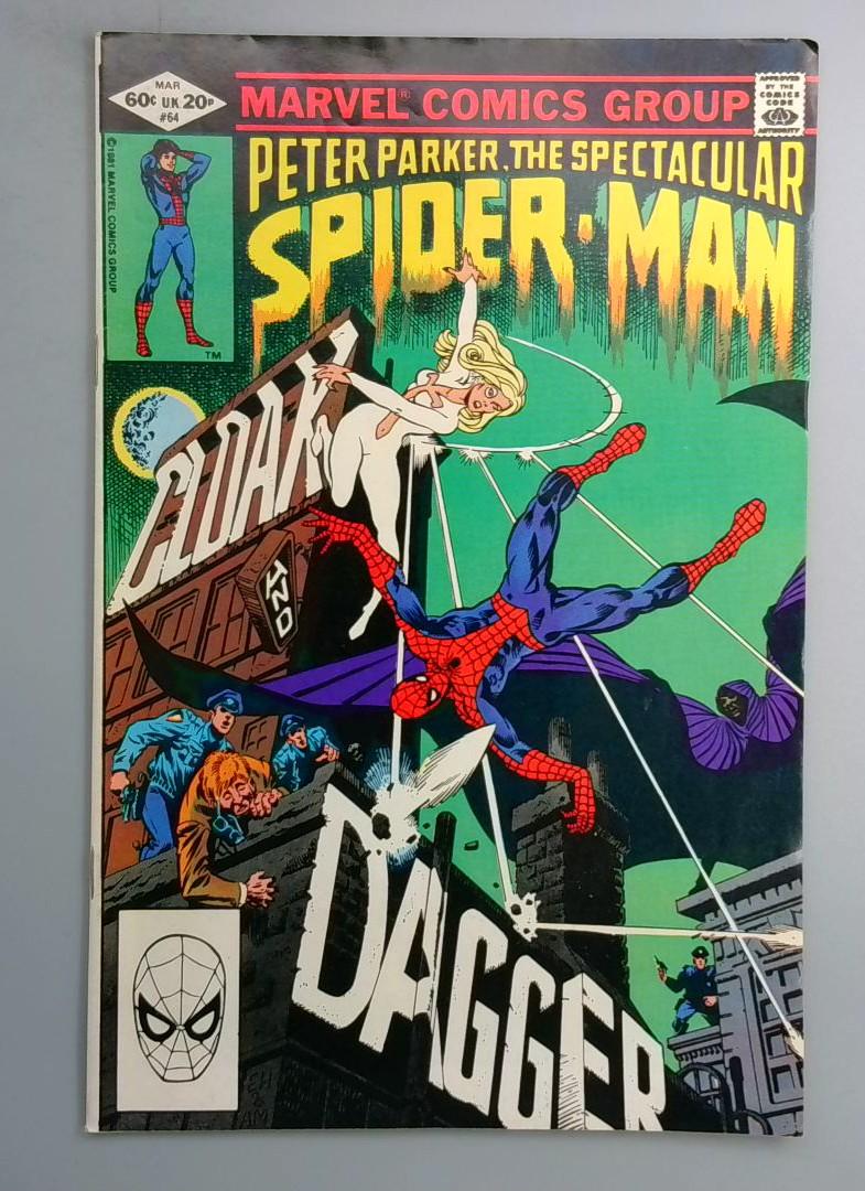 Spectacular Spider-Man #64 FN 1st Cloak and Dagger Marvel 1982