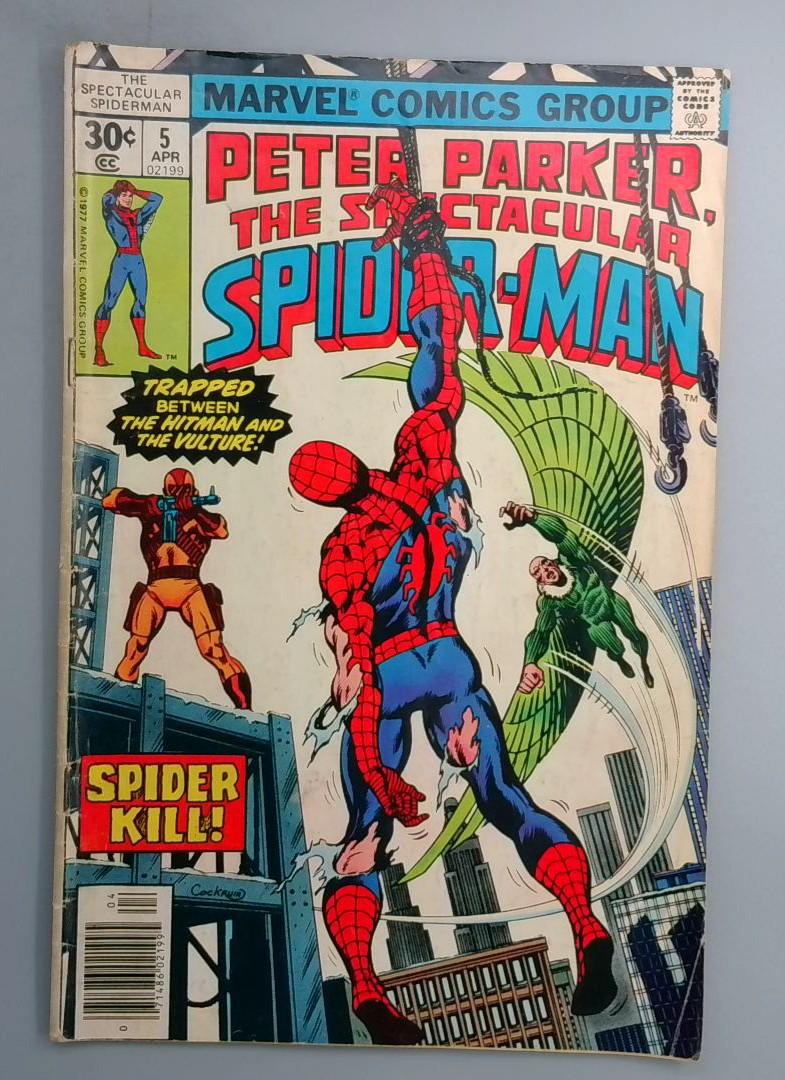 Spectacular Spider-Man #5 1st Full Appearance of the Hitman Marvel 1977