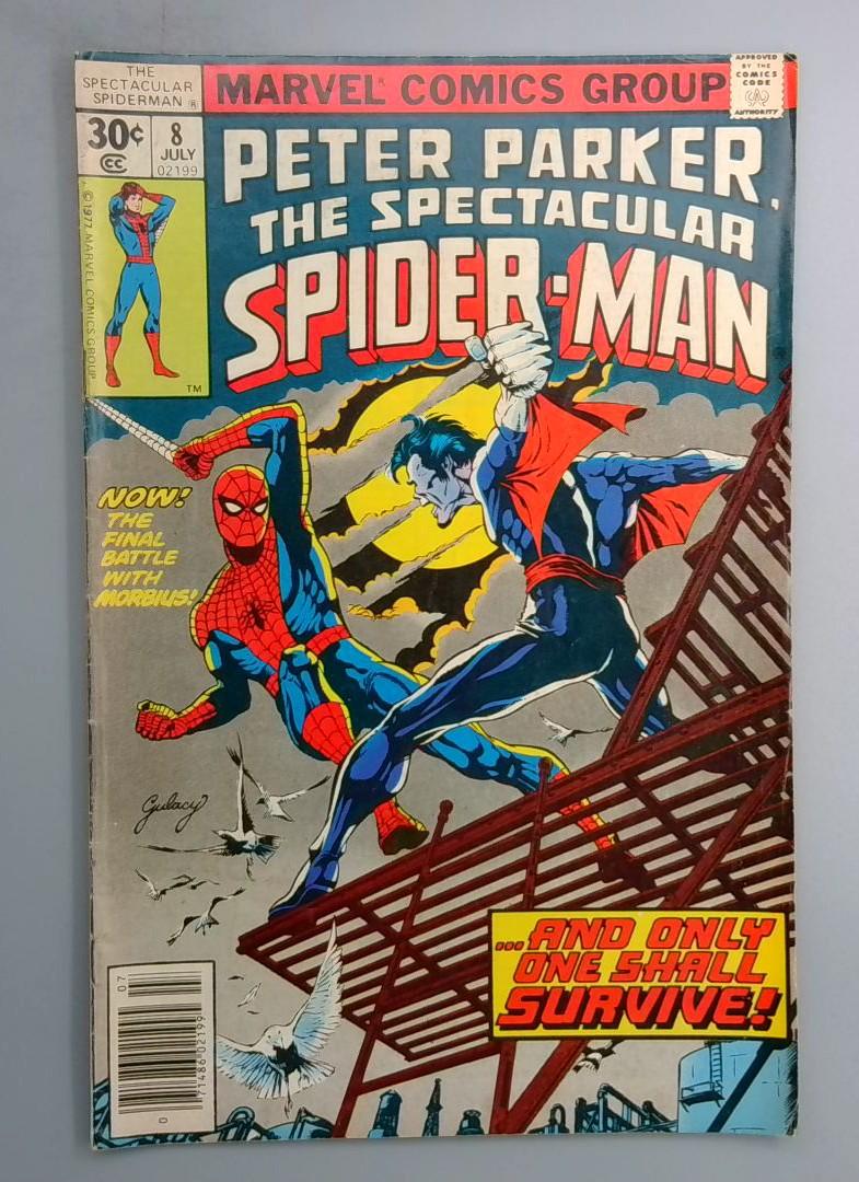 Spectacular Spider-Man #8 Morbius the Living Vampire Appearance Marvel 1977