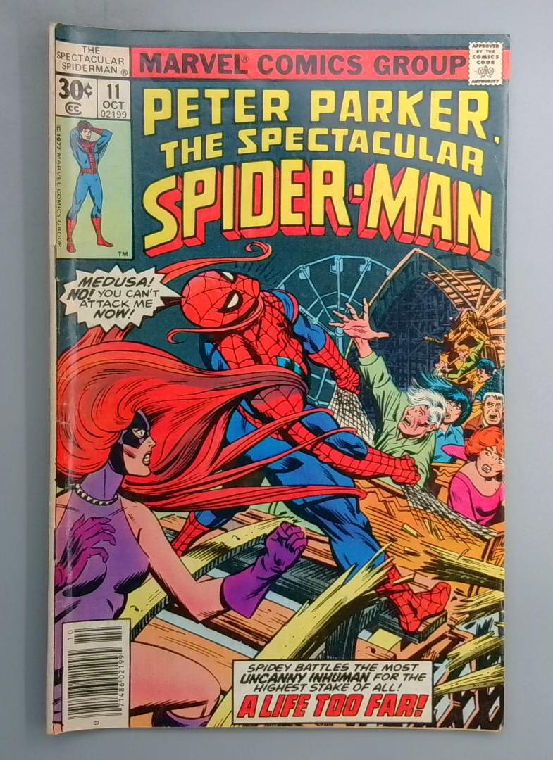 Spectacular Spider-Man #11 Medusa Appearance Marvel 1977