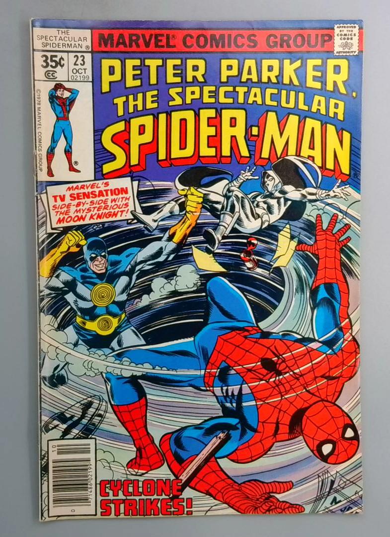 Spectacular Spider-Man #23 First Team-Up of Spider-Man and Moon Knight Marvel