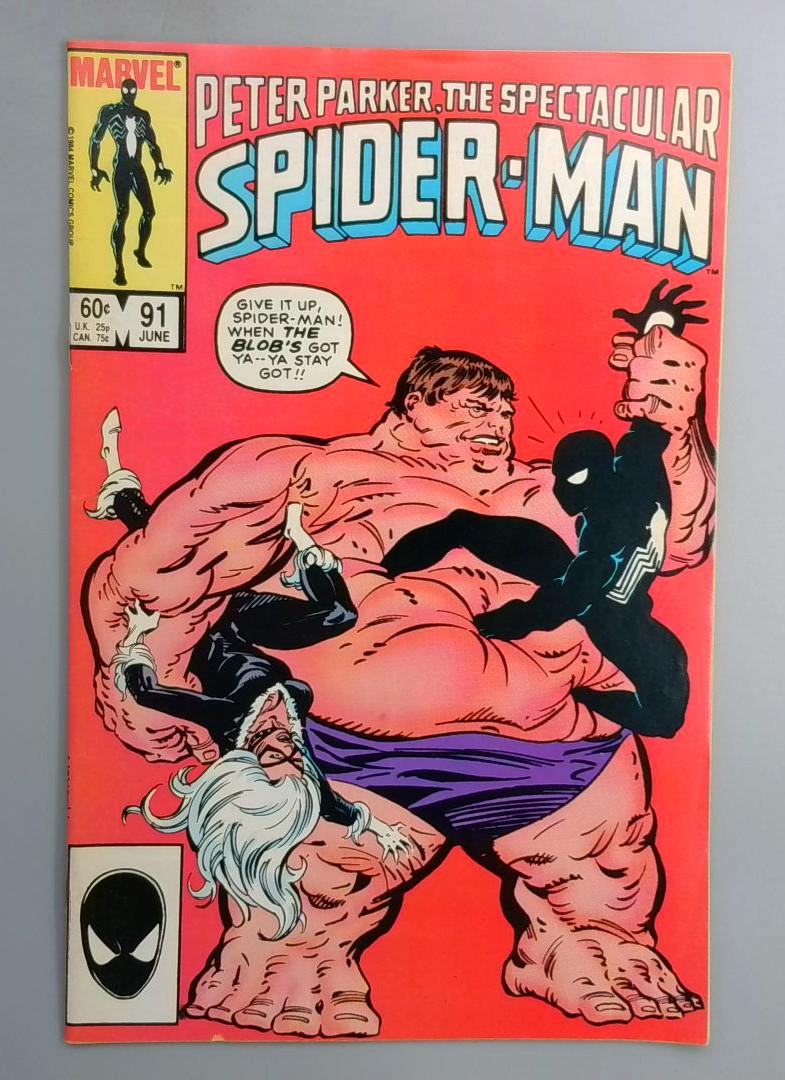 Spectacular Spider-Man #91 1st Cameo Appearance of Answer Marvel 1984