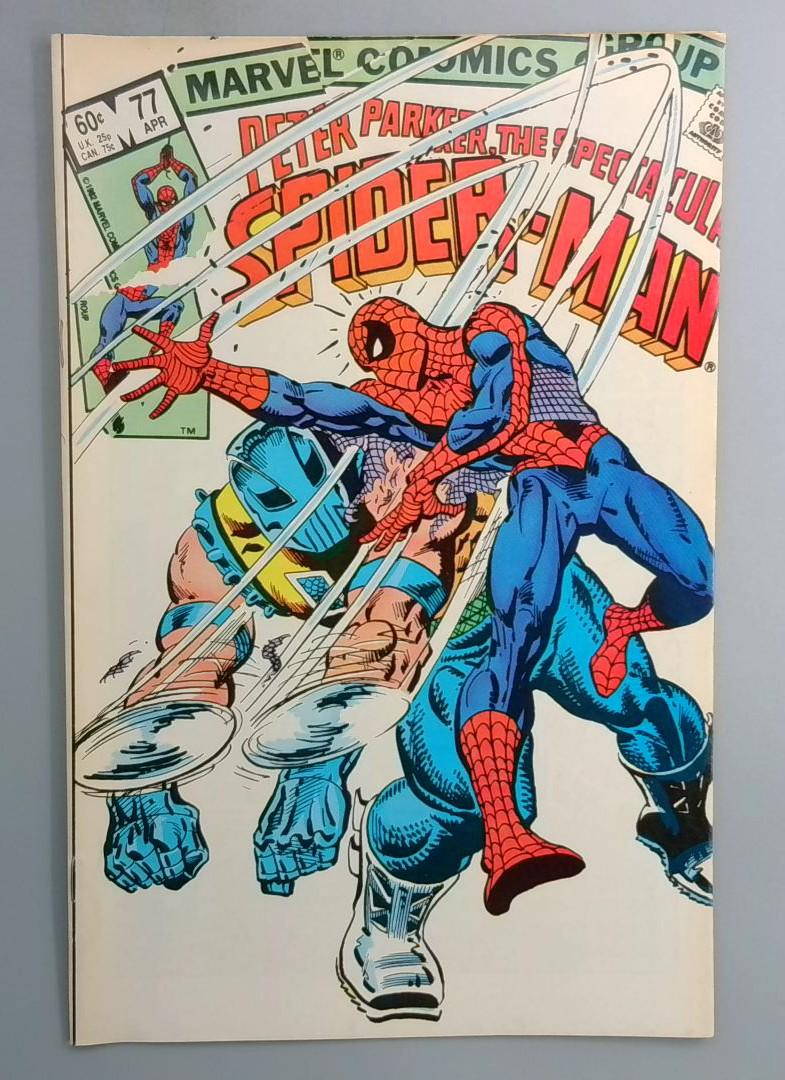 Spectacular Spider-Man #77 VF Gladiator Marvel 1983