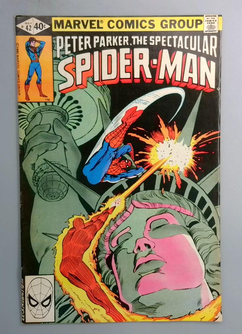 Spectacular Spider-Man #42 Human Torch Marvel 1980