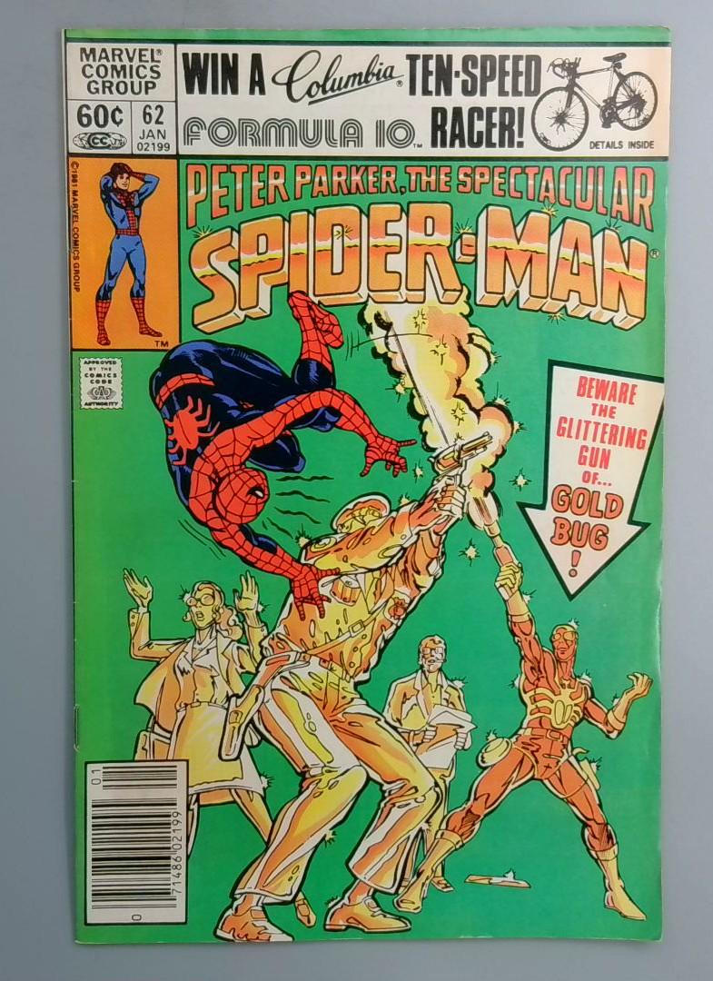 Spectacular Spider-Man #62 Newsstand Edition Marvel 1982