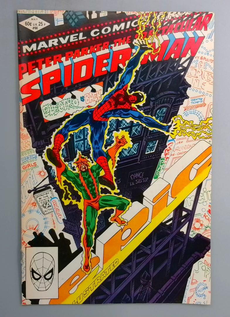 Spectacular Spider-Man #66 Electro Marvel 1982