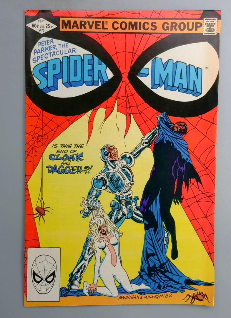 Spectacular Spider-Man #70 3rd Cloak & Dagger Marvel 1982