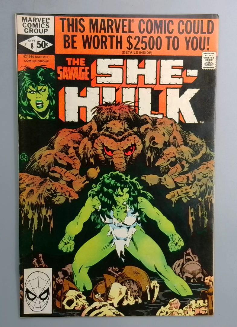 Savage She-Hulk #8  VF- Man Thing Appearance Marvel 1980