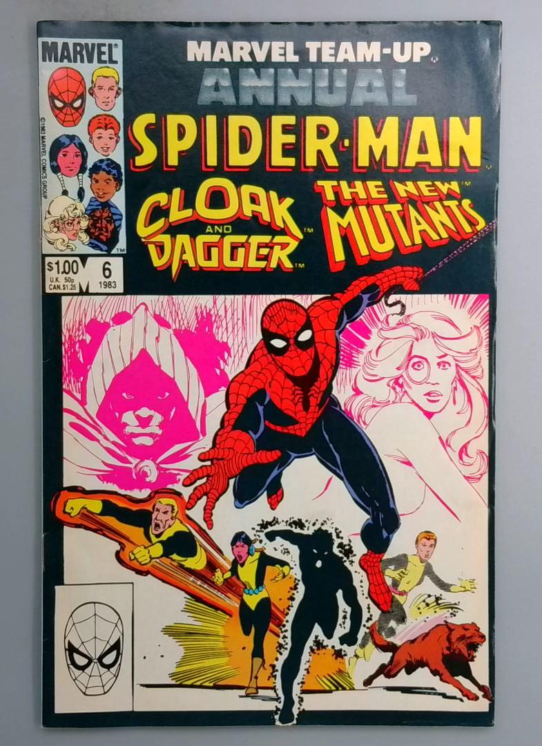 Marvel Team-Up Annual #6 Cloak and Dagger, New Mutants Marvel 1983