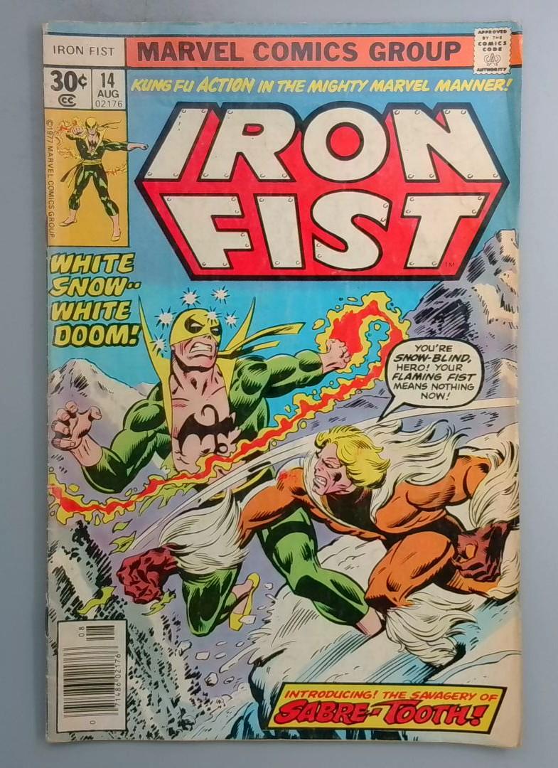 Iron Fist #14 VG- 1st Appearance of Sabretooth Victor Creed Marvel 1977