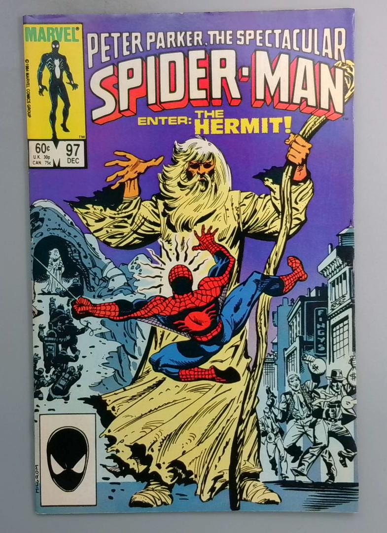 Spectacular Spider-Man #97 1st and Only Appearance of Hermit Timothy Quail
