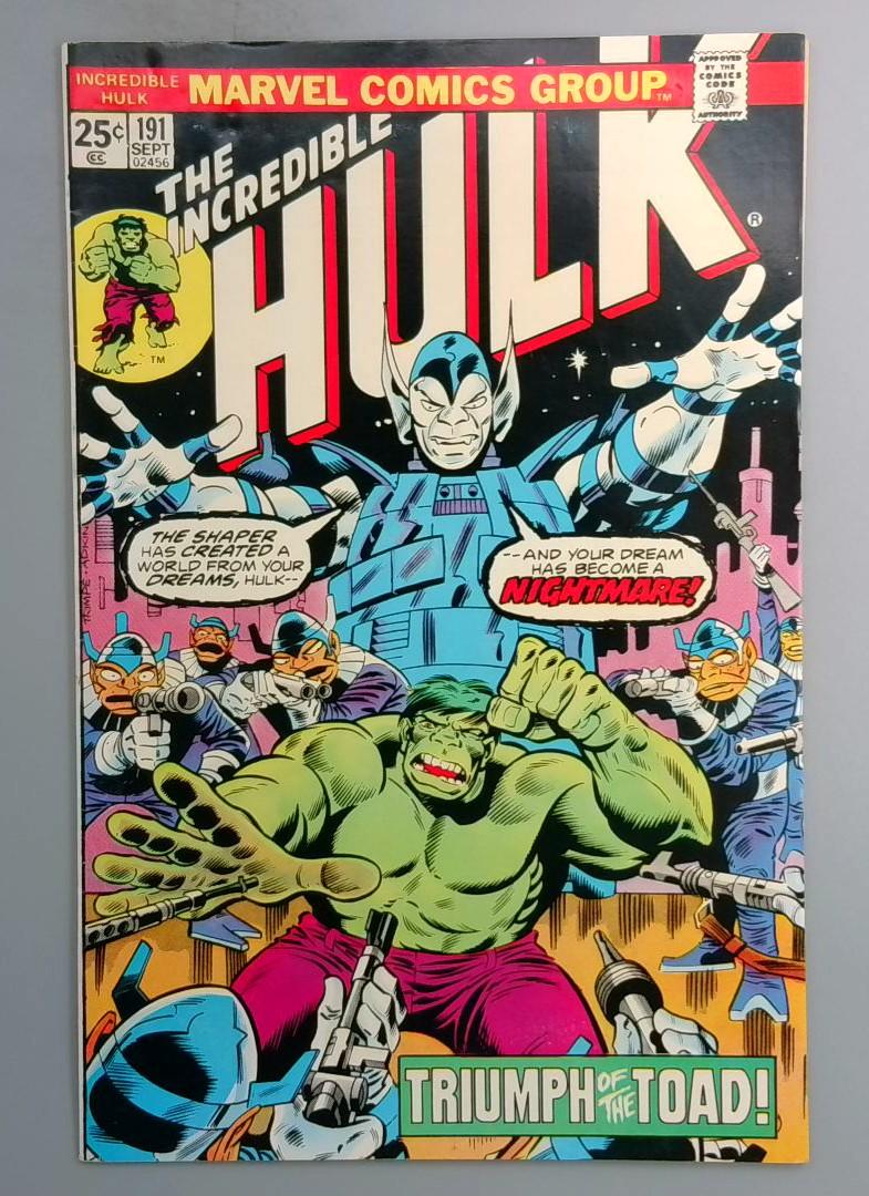Incredible Hulk #191 King Torkon Ii & Toad Men Appearance Marvel 1975