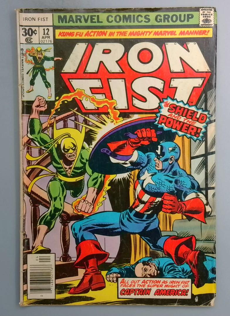 Iron Fist #12 Captain America Appearance & Cover Marvel 1977