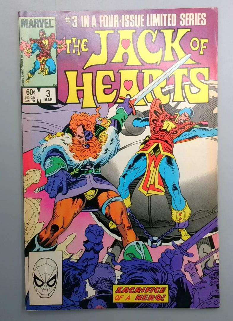 Jack of Hearts #3 Direct Edition Marvel 1984