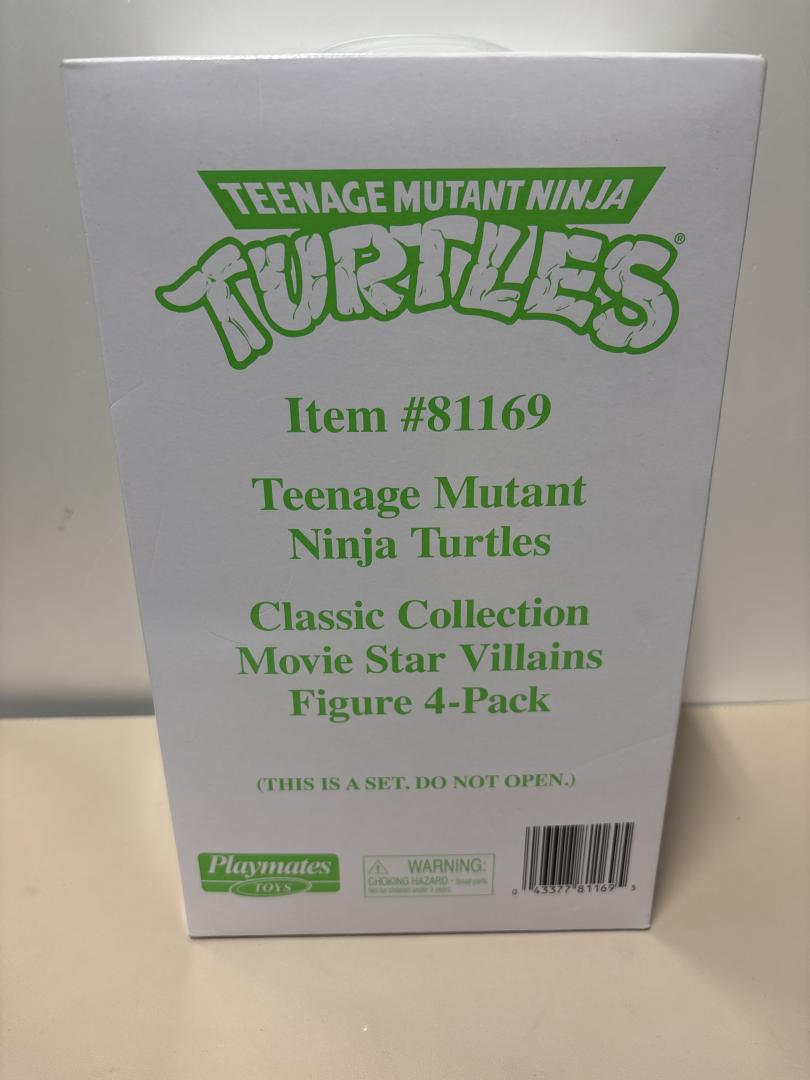 TMNT Classic Collection Movie Star Villains Figure 4-Pack Playmates Toys