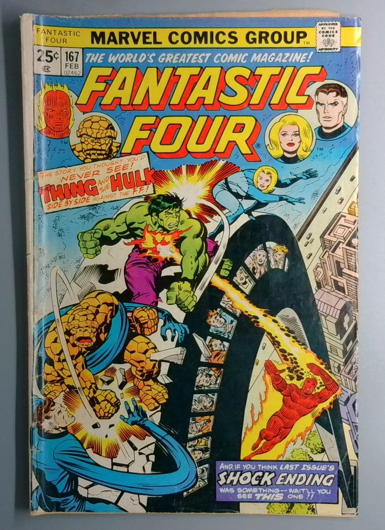 Fantastic Four #167 Hulk Marvel 1976