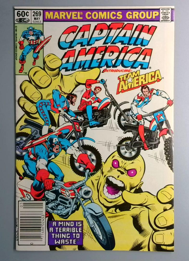 Captain America #269 VF+ 1st Team America Newsstand Marvel 1982 