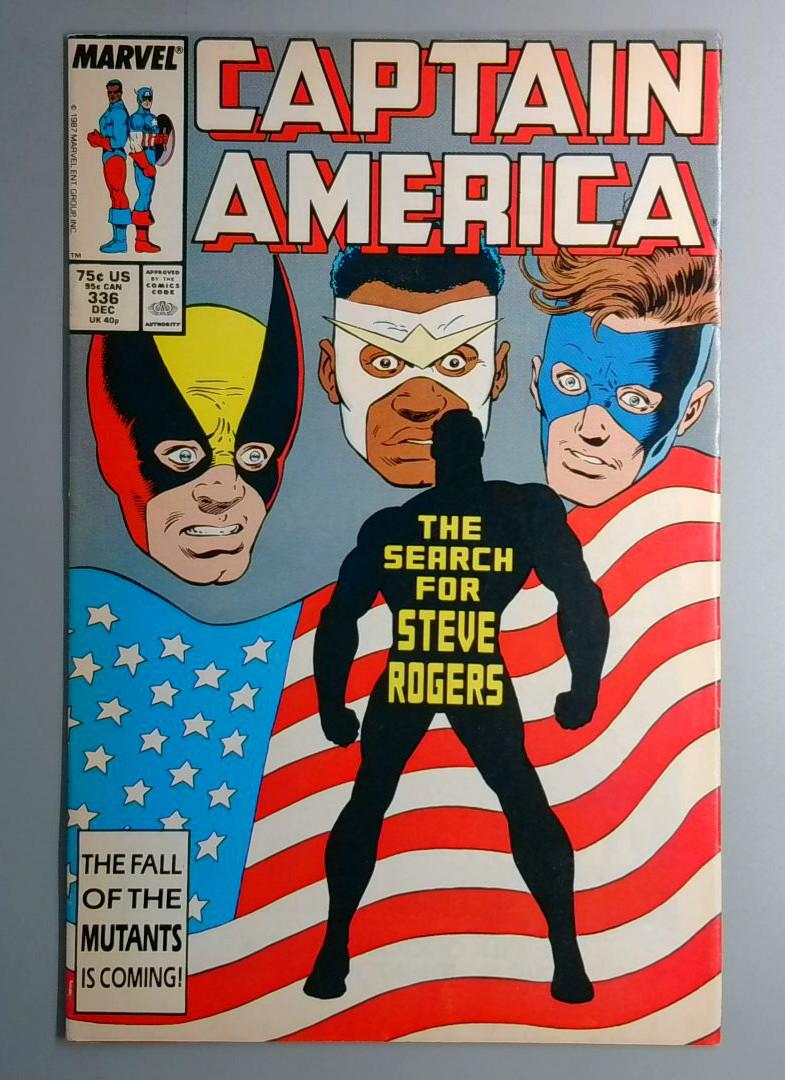 Captain America #336 Return of Steve Rogers Direct Edition Marvel 1987
