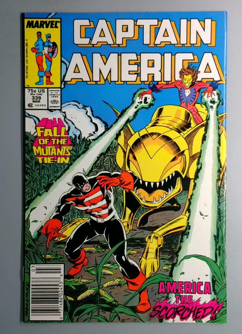 Captain America #339 Newsstand Edition Marvel 1988