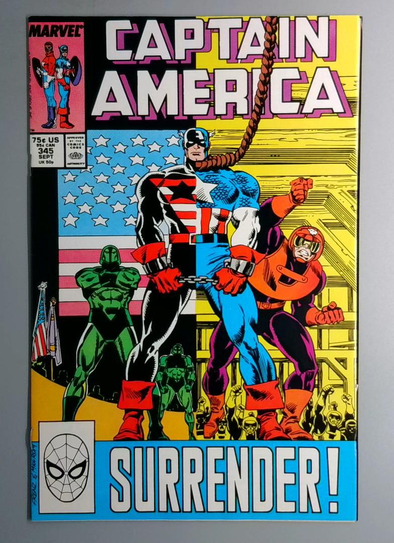 Captain America #345 Direct Edition Marvel 1988