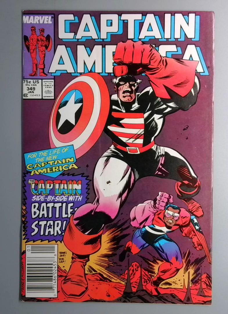 Captain America #349 Newsstand Edition Marvel 1989