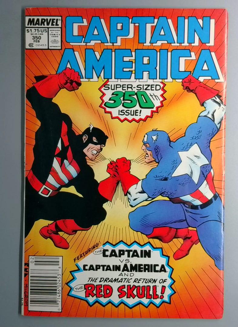 Captain America #350 Newsstand Edition Marvel 1989