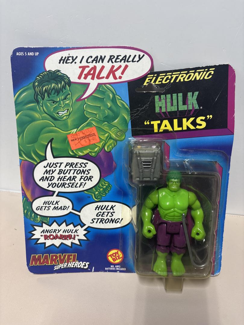 Hulk Electronic Talks Marvel Super Heroes Toy Biz 1991
