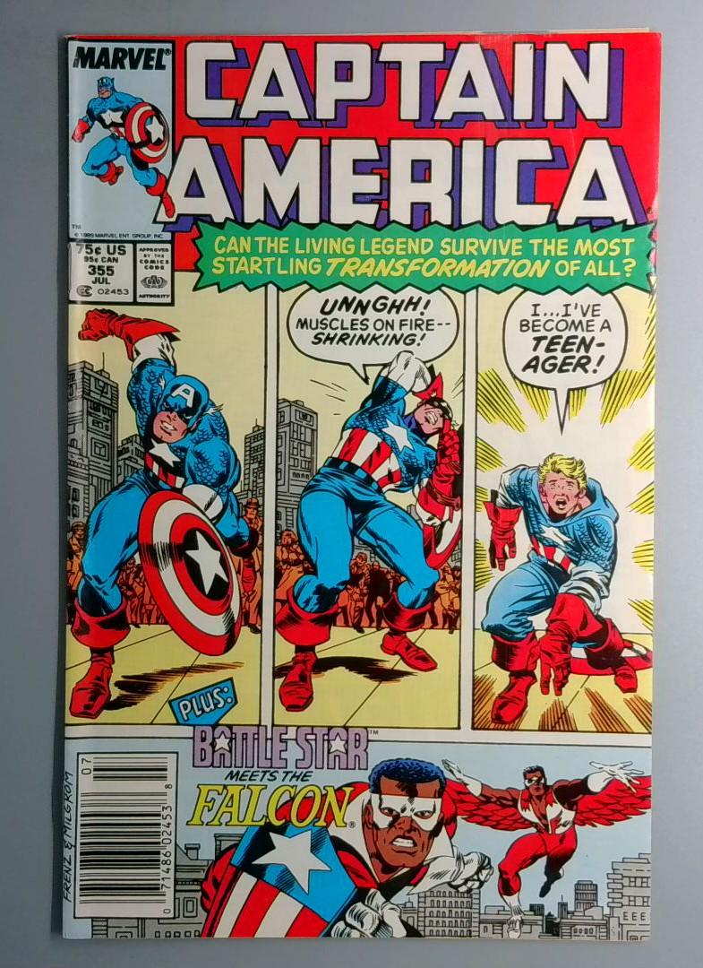 Captain America #355 Newsstand Edition Marvel 1989