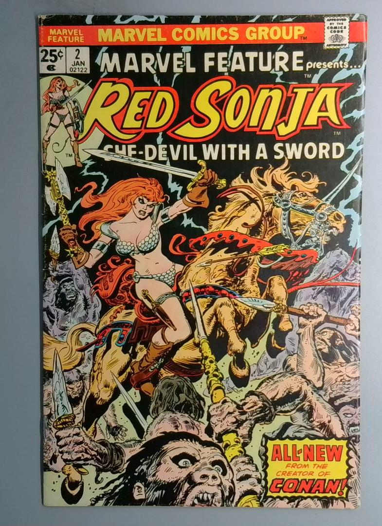 Marvel Feature #2 Red Sonja She-Devil with a Sword Marvel 1972