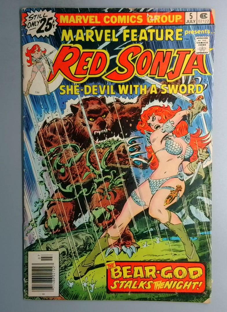 Marvel Feature #5 Red Sonja She-Devil With a Sword Marvel 1976
