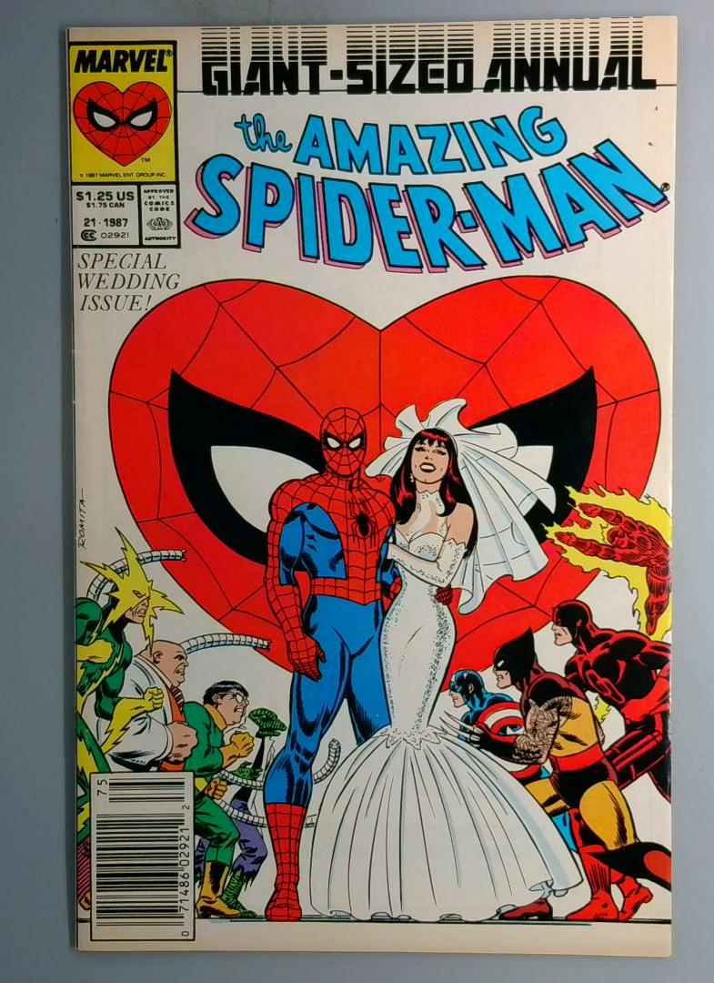 Amazing Spider-Man Annual #21 Spider-Man Cover Newsstand Marvel 1987