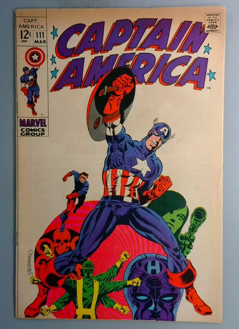 Captain America #111 VG+ 1st Madame Hydra, Jim Steranko, Marvel 1969