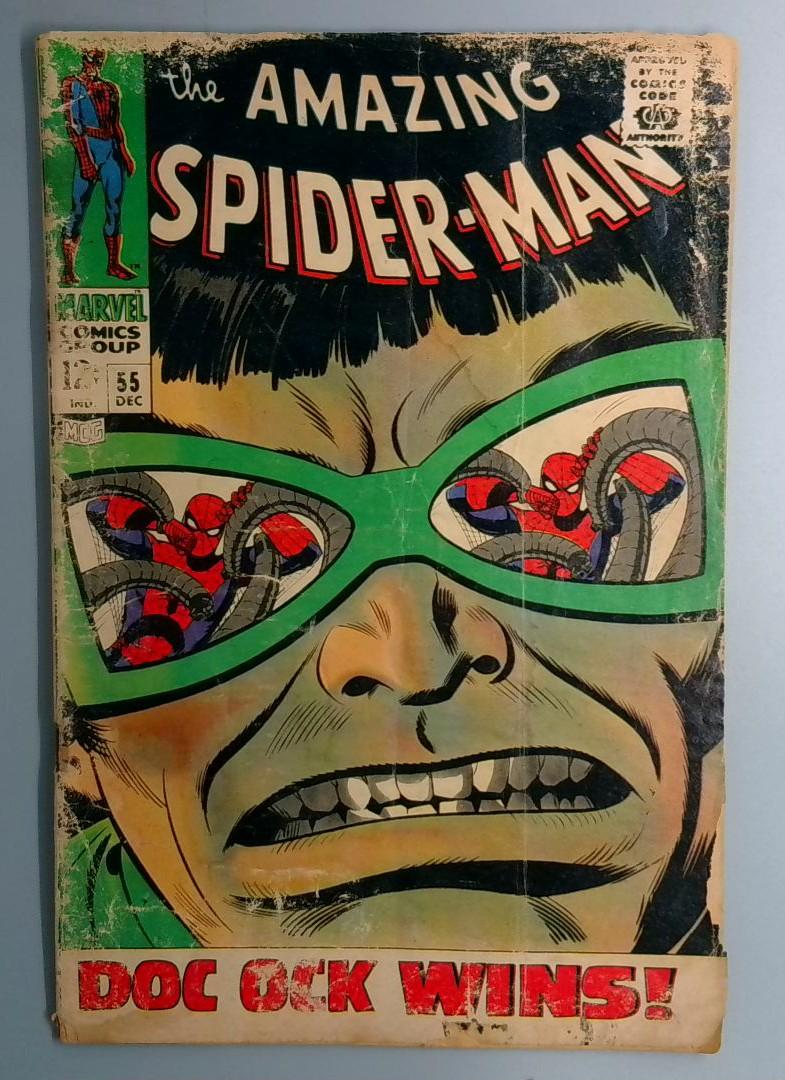 Amazing Spider-Man #55 Water Damage Dr. Octopus Appearance Marvel 1967
