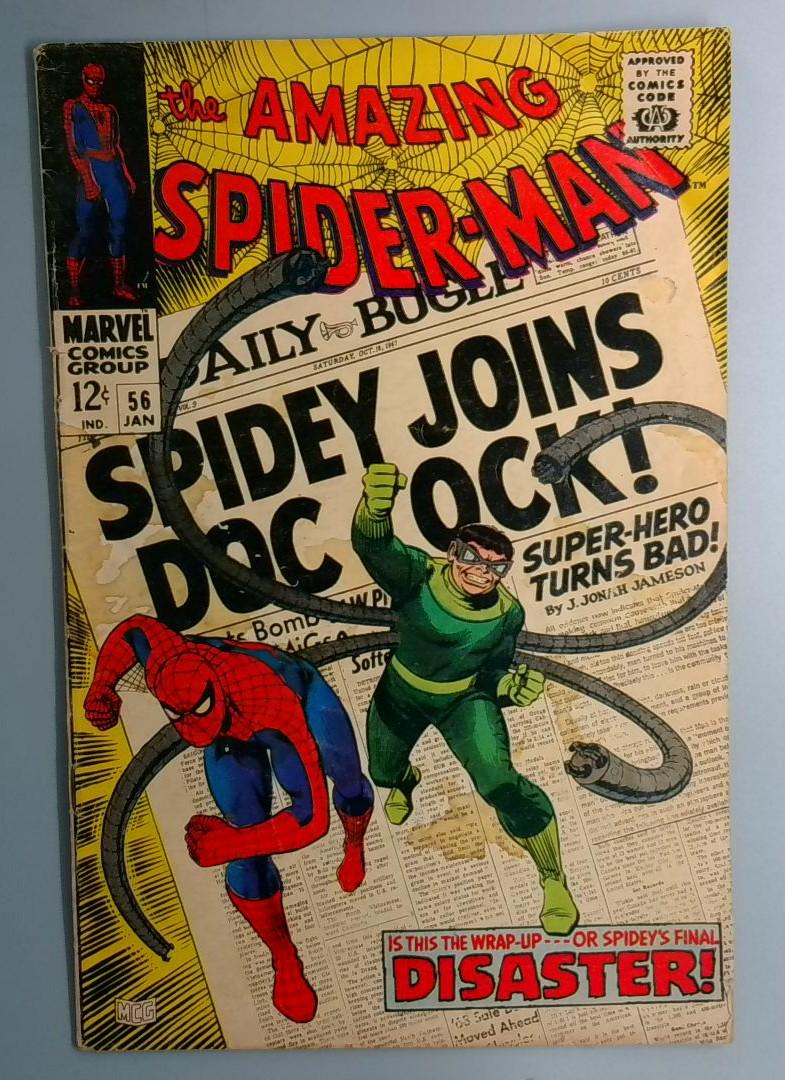Amazing Spider-Man #56 VG 1st Captain George Stacy Marvel 1968