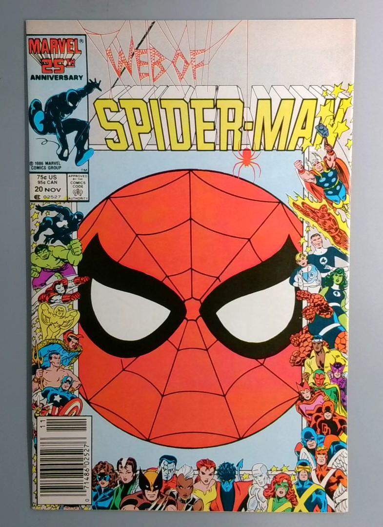 Web of Spider-Man #20 VF+ Newsstand Edition Marvel 1986