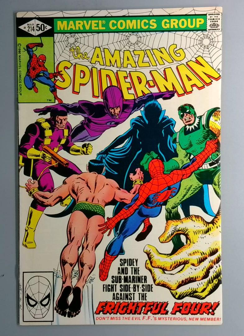 Amazing Spider-Man #214 Sub-Mariner and Frightful Four Marvel 1980