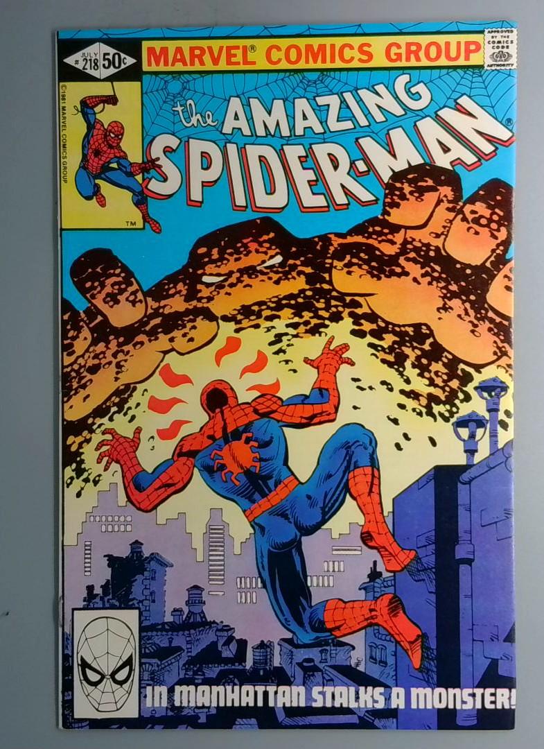 Amazing Spider-Man #218 NM Frank Miller Cover, Marvel 1981
