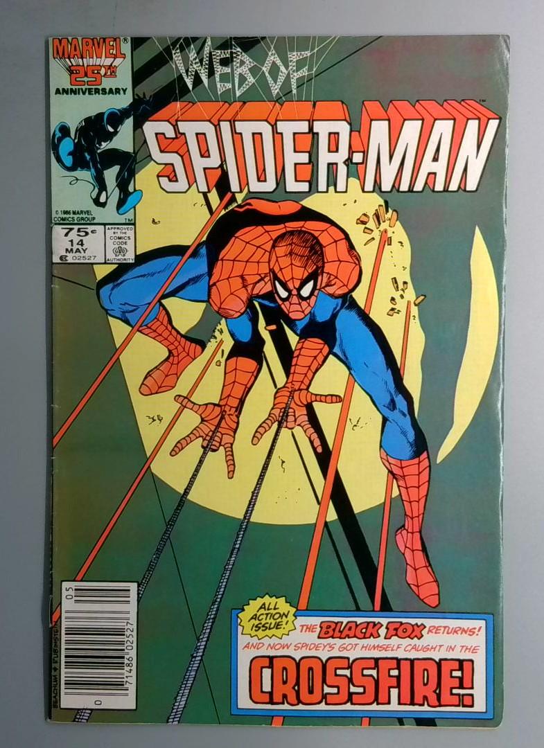 Web of Spider-Man #14 Newsstand Edition Marvel 1986