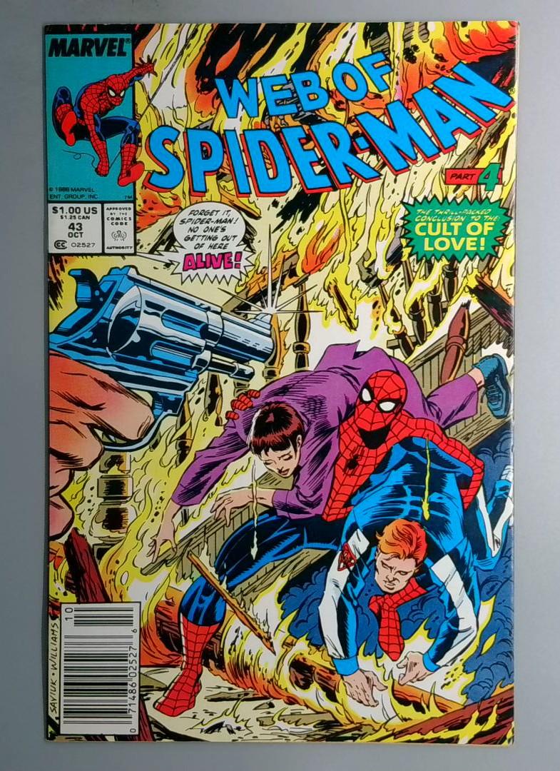 Web of Spider-Man #43 Newsstand Edition Marvel 1988