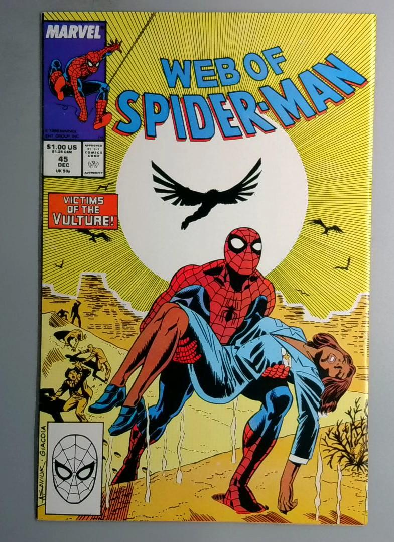 Web of Spider-Man #45 Direct Edition Marvel 1988