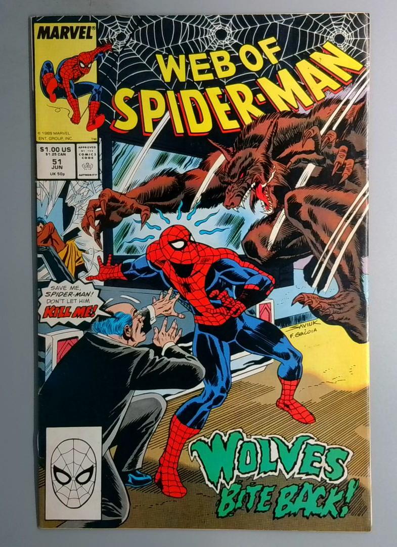 Web of Spider-Man #51 Direct Edition Marvel 1989