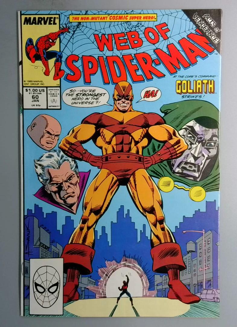 Web of Spider-Man #60 Goliath Erik Josten Appearance Marvel 1991