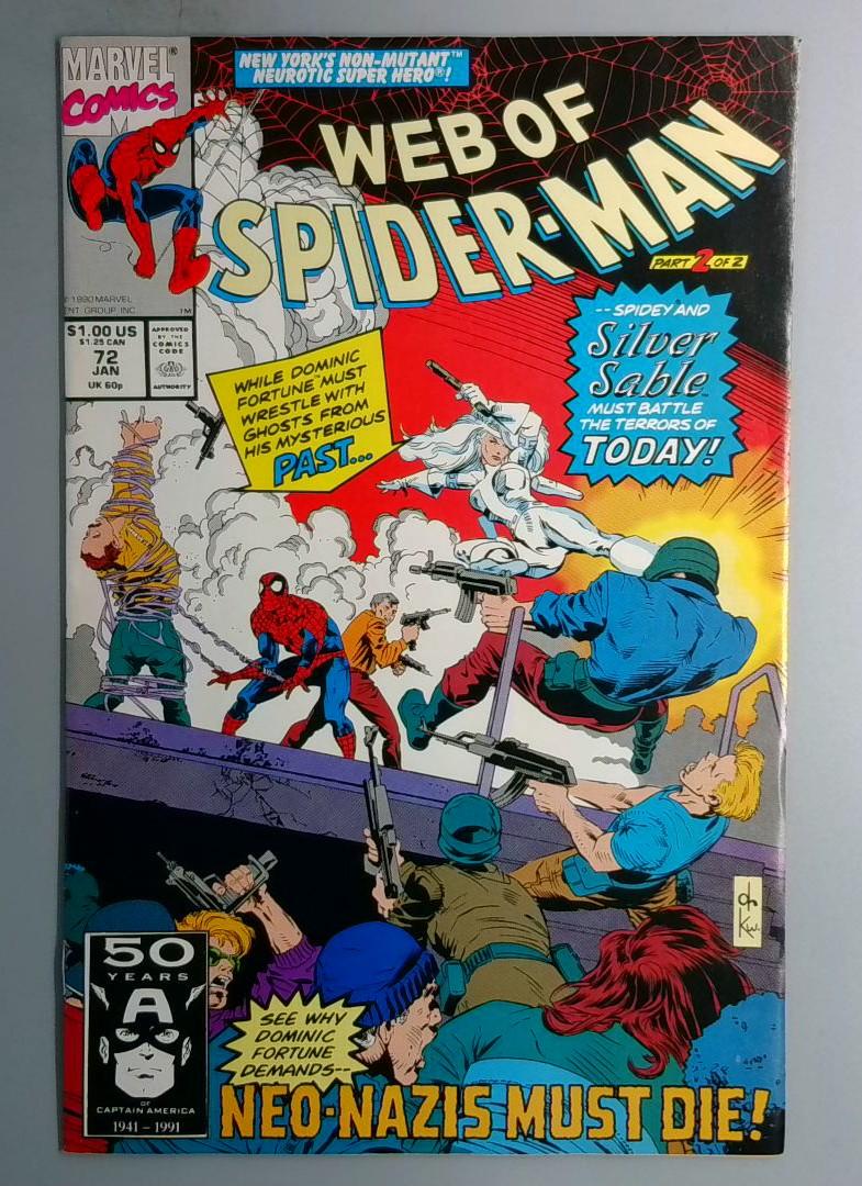 Web of Spider-Man #72 Direct Edition Marvel 1991