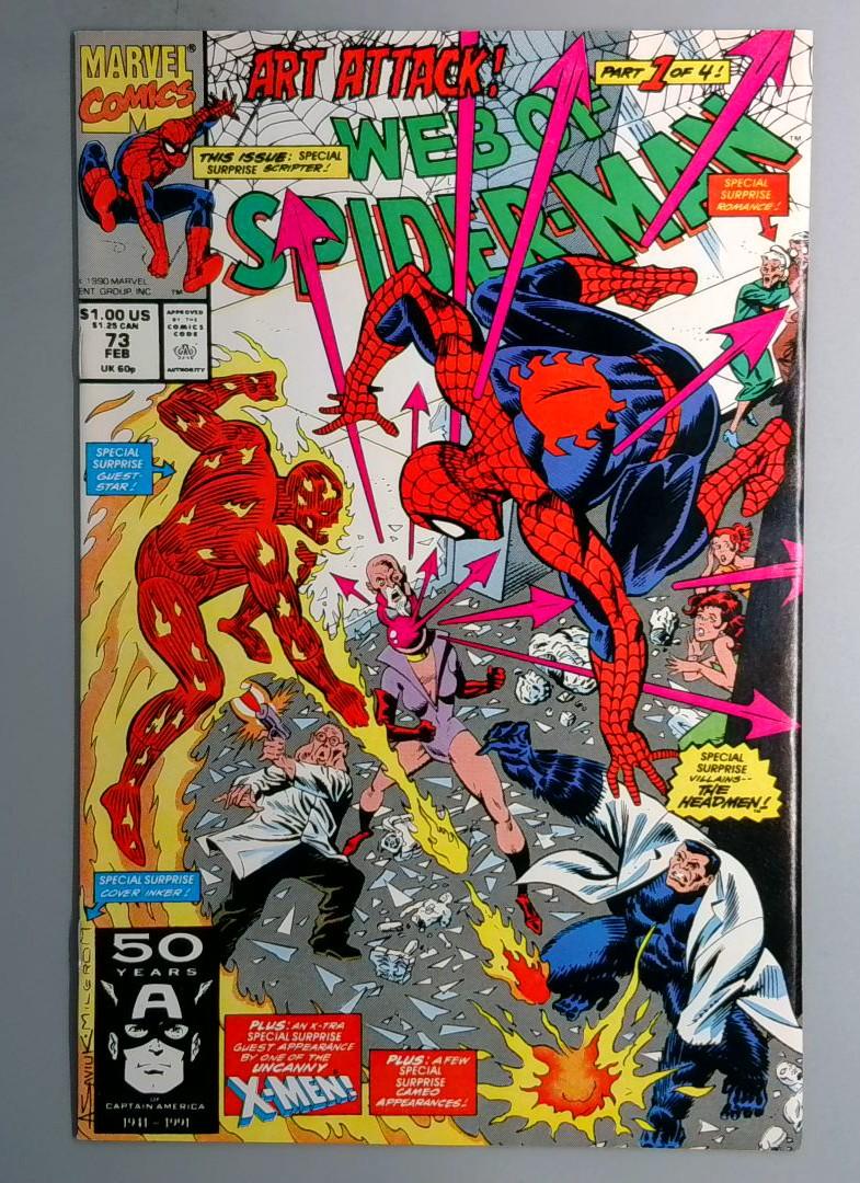 Web of Spider-Man #73 Direct Edition Marvel 1991